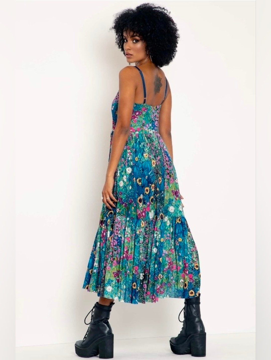 Black Milk Klimt Collage Sheer Midiaxi Dress Size Medium